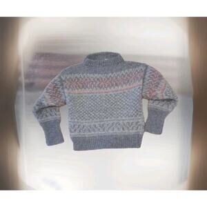Stobi Vintage Pure Lain Scandinavian Wool Denmark Heavy Crew Neck Sweater Small